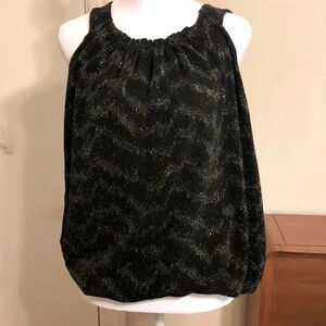 Anthropologie sleeveless glittery top